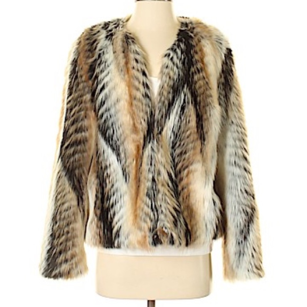 Faux fur jacket